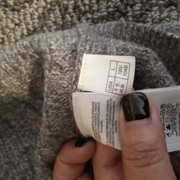 Brooks Brothers Light Gray Crewneck Sweater Wool Blend Long Sleeve Womens Large - Picture 6 of 9